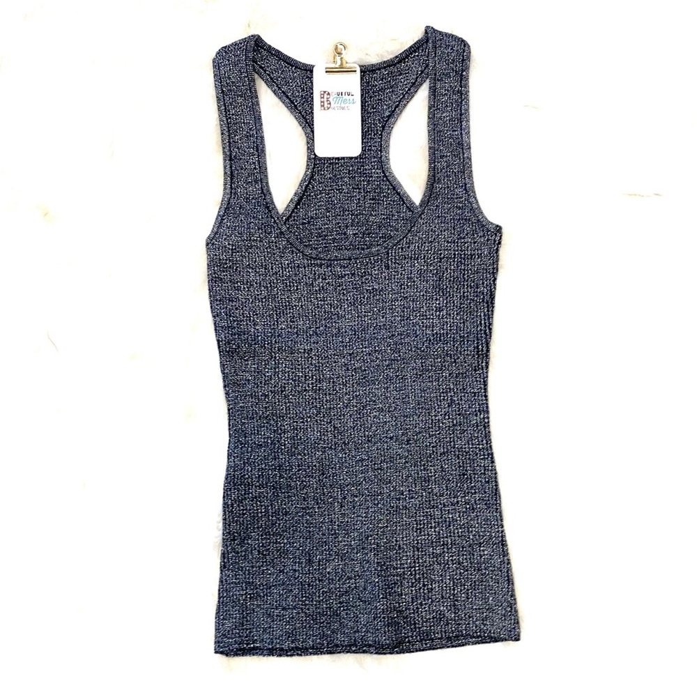 NWT Lurex Racerback Cami in Black